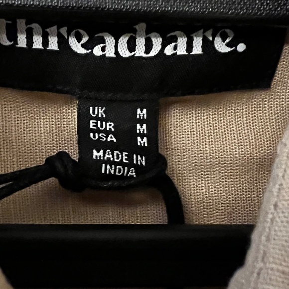 Threadbare Medium 100% Cotton Button Down with Embroidered Palm Trees - Picture 3 of 5